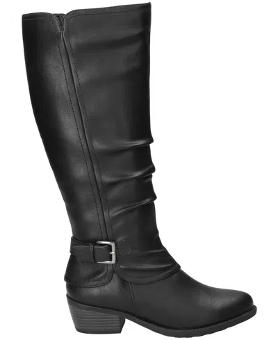 Easy Street Women's Tenille Plus Wide Calf Boots In Black