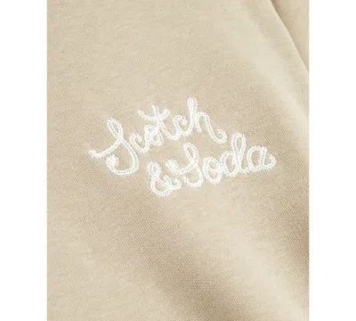 Scotch & Soda Men's Relaxed Fit Graphic Hoodie In Brown