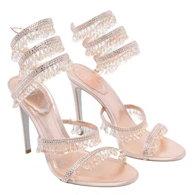 René Caovilla Chandelier Heeled Sandals In Pink