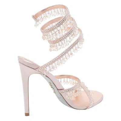 René Caovilla Chandelier Heeled Sandals In Pink