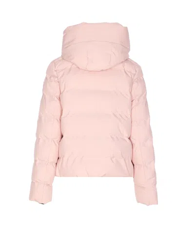 Save The Duck Pink Down Jacket Frontal Buttons Closure In Pink