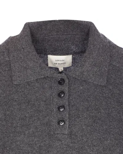 Loulou Studio Polo Shirt Lou Lou Studio Woman Color Charcoal In Gray