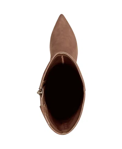 Marc Fisher Women's Leata Wide Calf Tall Pointy Toe Boots In Brown