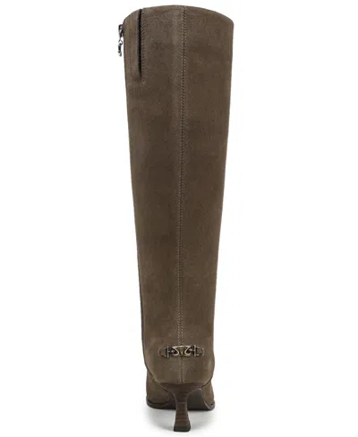 Circus Ny By Sam Edelman Women's Yulia Wide-calf Kitten-heel Dress Boots In Brown