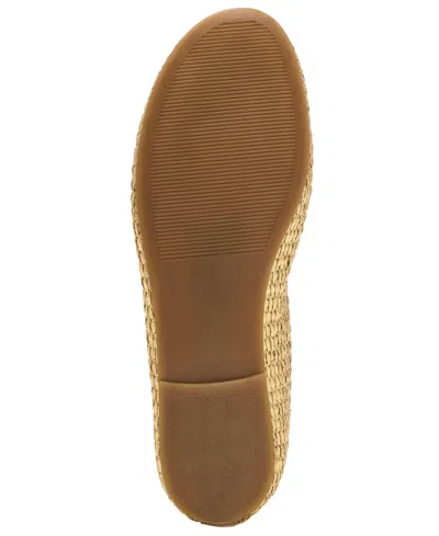 Steve Madden Merlot Woven Metallic Flat In Gold