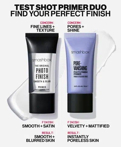 Smashbox Test Shot Mini Face Primer Duo In Transparent
