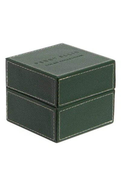 Perry Ellis Solar 3-hand Quartz Faux Leather Strap Watch, 44mm In Brown