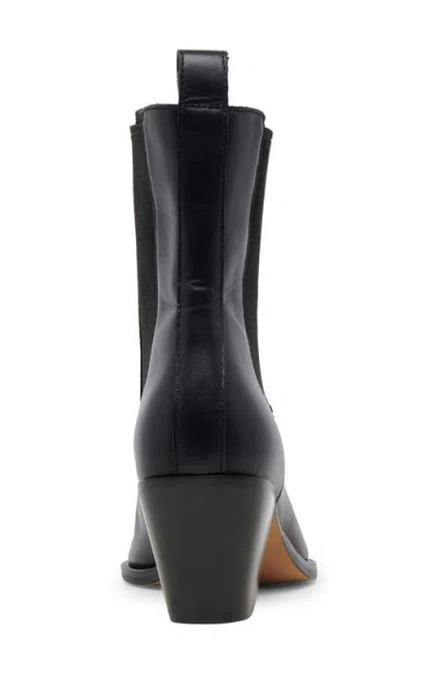 Dolce Vita Womens Shadie H2o Leather Heeled Ankle Boots Black Eur 41 / 8 Uk In Black