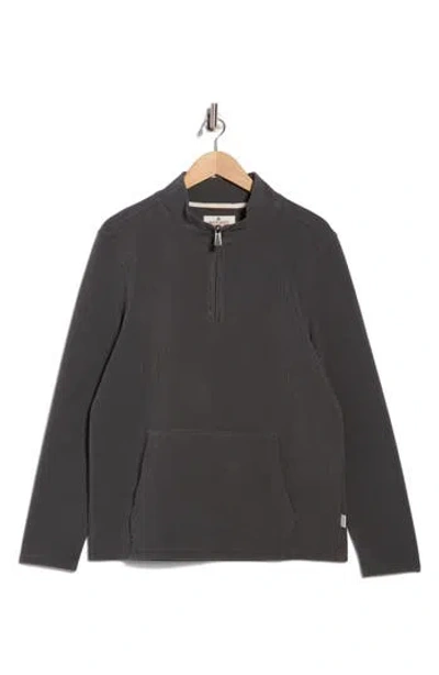 Rainforest Catalina Hills Stripe Quarter Zip Pullover In Gray