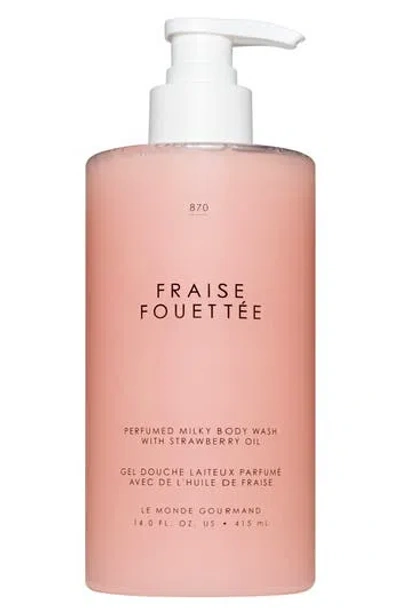 Le Monde Gourmand Fraise Fouette Perfumed Milky Body Wash In Pink