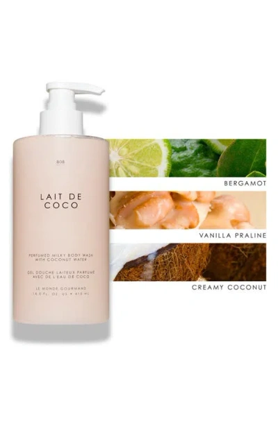 Le Monde Gourmand Lait De Coco Perfumed Milky Body Wash In Pink
