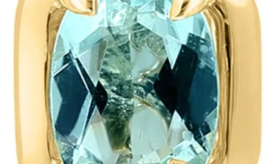 Effy Oval Aquamarine Stud Earrings In Gold