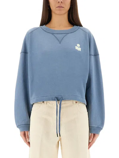 Isabel Marant Étoile Isabel Marant Etoile Margo Sweatshirt With Logo In Blue