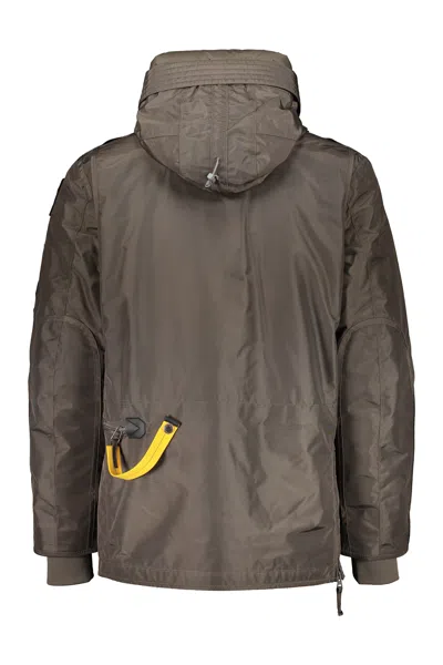 Parajumpers Right Hand Hooded Down Jacket In Brown