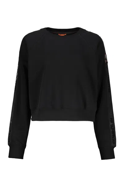 Parajumpers Elegant Cropped Sweater In Soft Material In Animal Print