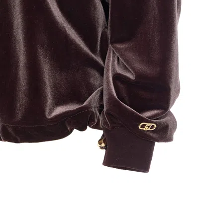 Liu •jo Liu Jo Brown Hoodie With Pockets In Brown