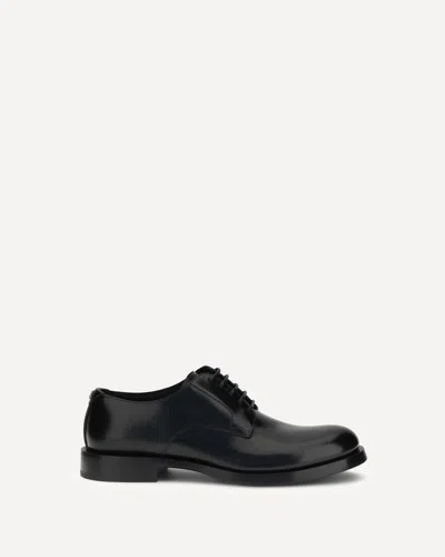 Dolce & Gabbana Raffaello Derby Lace-up Shoes In Black