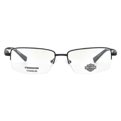 Harley Davidson Demo Rectangular Men's Eyeglasses Hd9024 002 57 In Black
