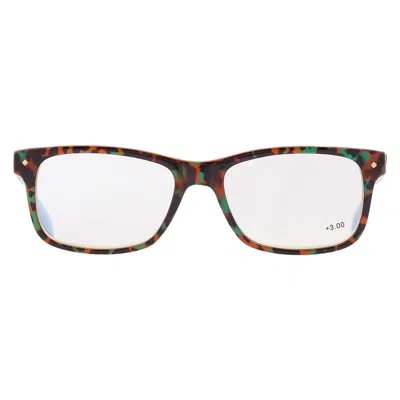Polaroid Reading Rectangular Unisex Eyeglasses Pld0023r 0c9b 55 +3.00 In Multi