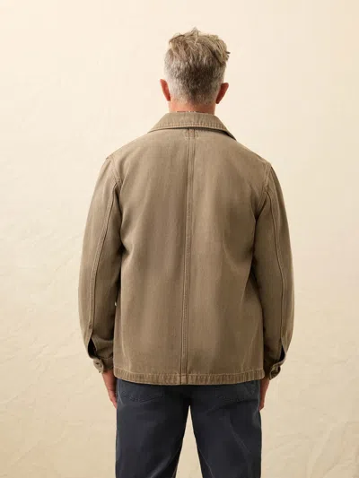 Faherty High Ridge Twill Studio Jacket In Brown