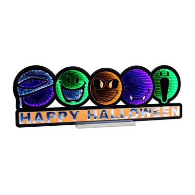 Melrose International Smileyworld(r) Happy Halloween Ekkolight 35"l - Purple, Green, Orange, Black In Multi