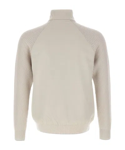 Eleventy Full Zipper Long-sleeve Casual Jacket In Brown