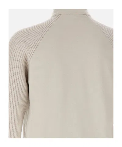 Eleventy Full Zipper Long-sleeve Casual Jacket In Brown