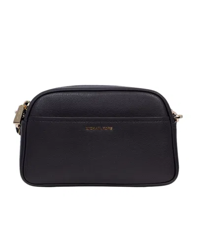 Michael Kors Compact Chocolate Hammered Leather Shoulder Bag In Brown