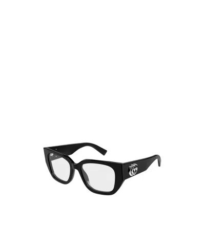 Gucci Geometric Frame Plain Mirror In Black