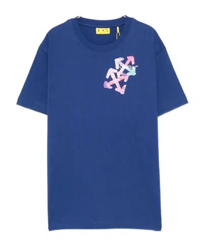 Off-white Graphic-print T-shirt In Blue
