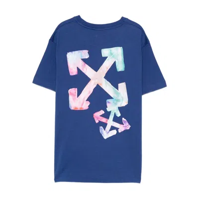 Off-white Graphic-print T-shirt In Blue
