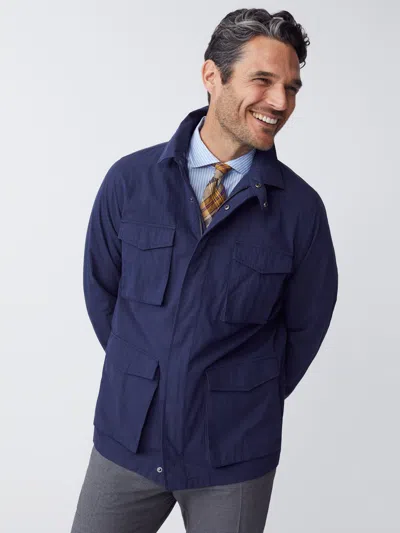 J.mclaughlin Men's Madaket Safari Jacket Navy In Blue