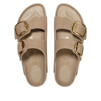 Birkenstock Arizona Woman Sandals Khaki Size 7 Leather In Neutral