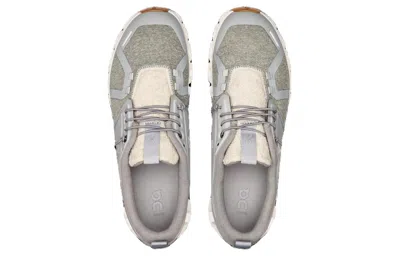 On Running Cloud 5 Terry 'glacier White' In Gray