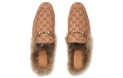 Gucci Princetown Gg Canvas Slipper In Multi