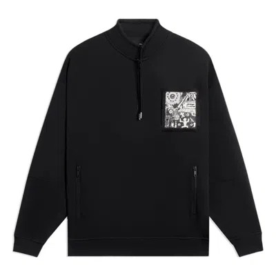 Li-ning Graphic Half Zip Sweatshirt 'black'