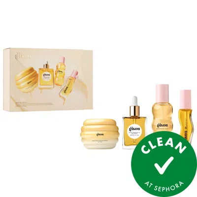 Gisou Glow All The Way Hair And Lip Gift Set In Yellow