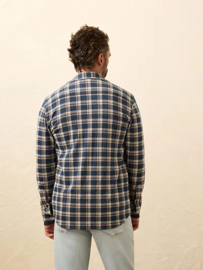 Faherty Legend Button-up Shirt In Gray