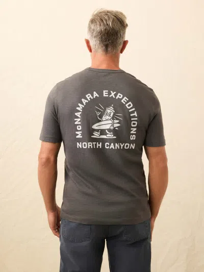 Faherty Nazare Sunwashed T-shirt In Gray