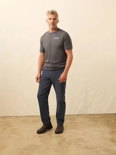 Faherty Nazare Sunwashed T-shirt In Gray