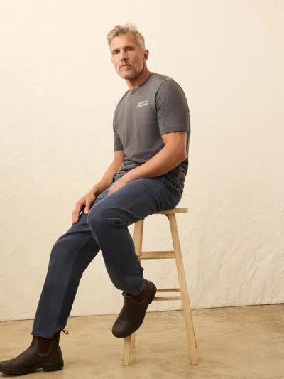 Faherty Nazare Sunwashed T-shirt In Gray