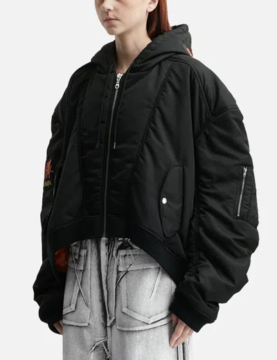 Lựu Dạn Patch Bomber In Black