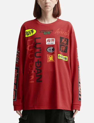 Lựu Dạn Oversized Long Sleeve T-shirt In Red