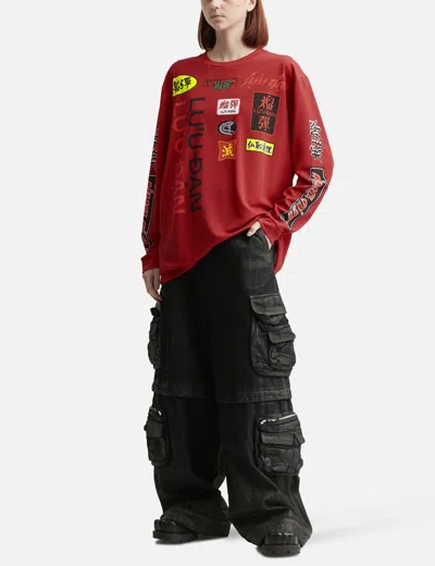 Lựu Dạn Zip-off Cargo Jeans In Black