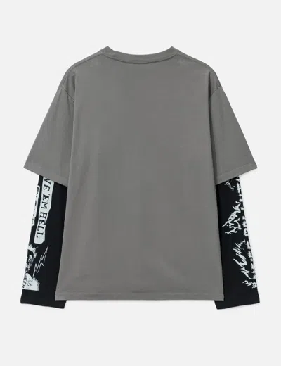 Lựu Dạn Double Deck T-shirt In Gray