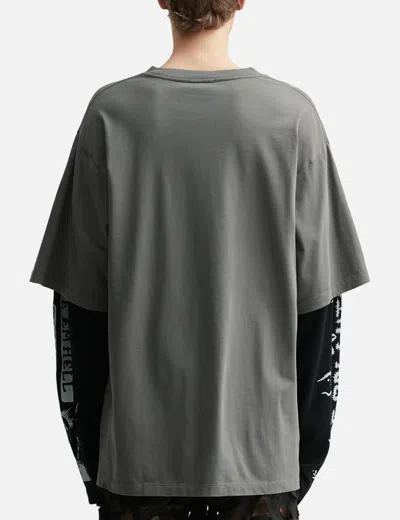 Lựu Dạn Double Deck T-shirt In Gray