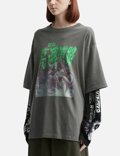 Lựu Dạn Double Deck T-shirt In Gray