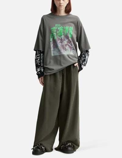 Lựu Dạn Double Deck T-shirt In Gray