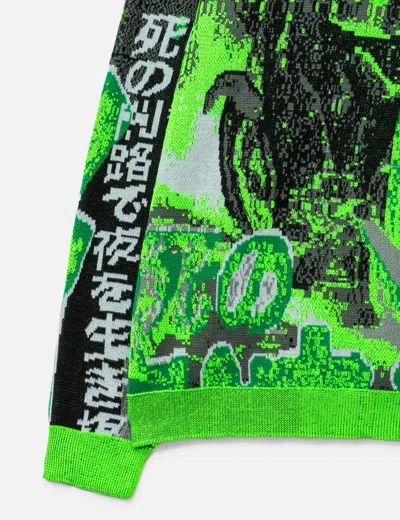 Lựu Dạn Misfit Jacquard Jumper In Green