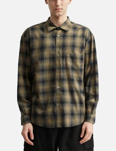 Polyteru Loose Check Shirt In Multi